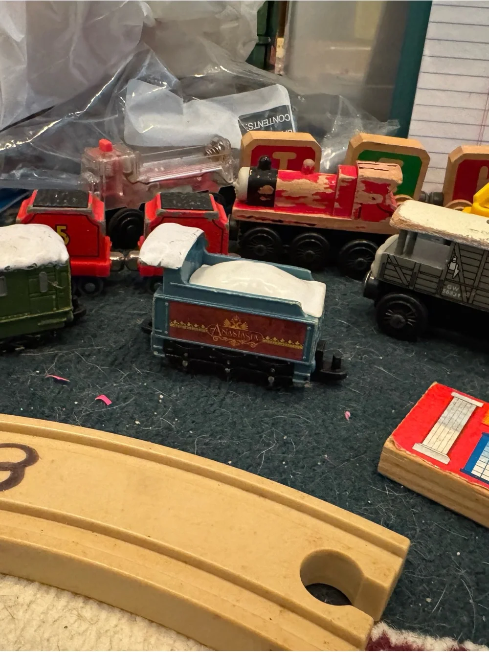 Thomas train large set - and others Wooden Train Toy Set